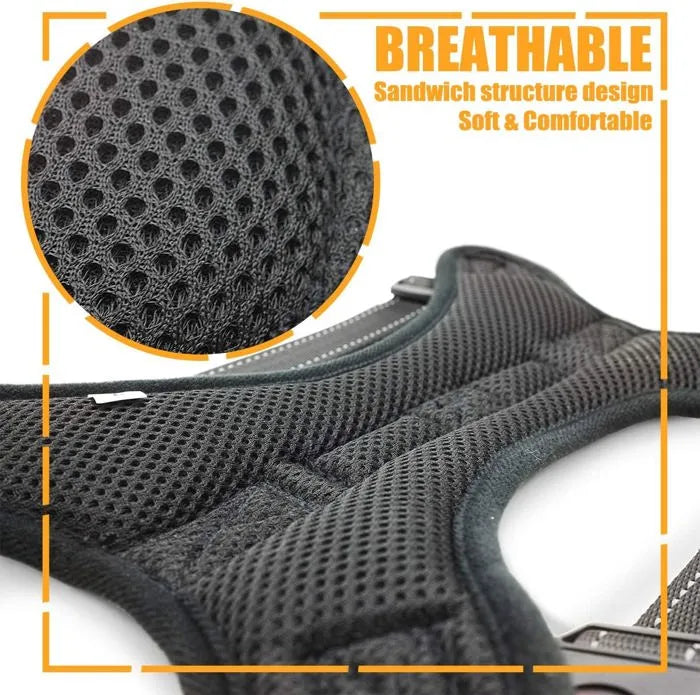 Dog Harness Pet No-Pull Breathable Adjustable
