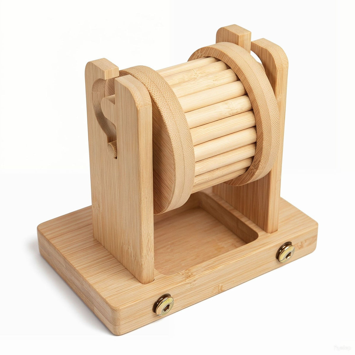 Natural Bamboo Hamster Foraging Wheel Toy