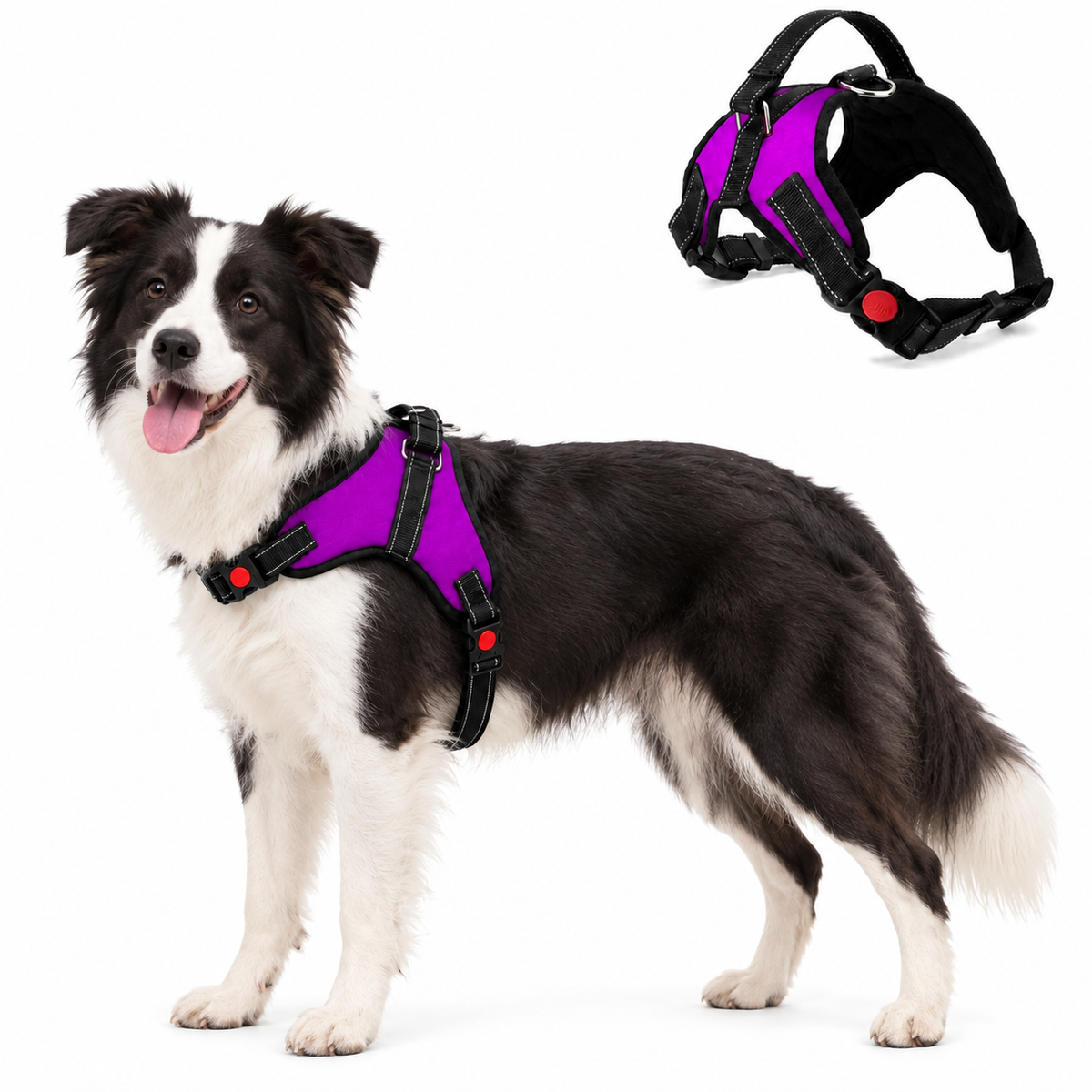 Dog Harness Pet No-Pull Breathable Adjustable